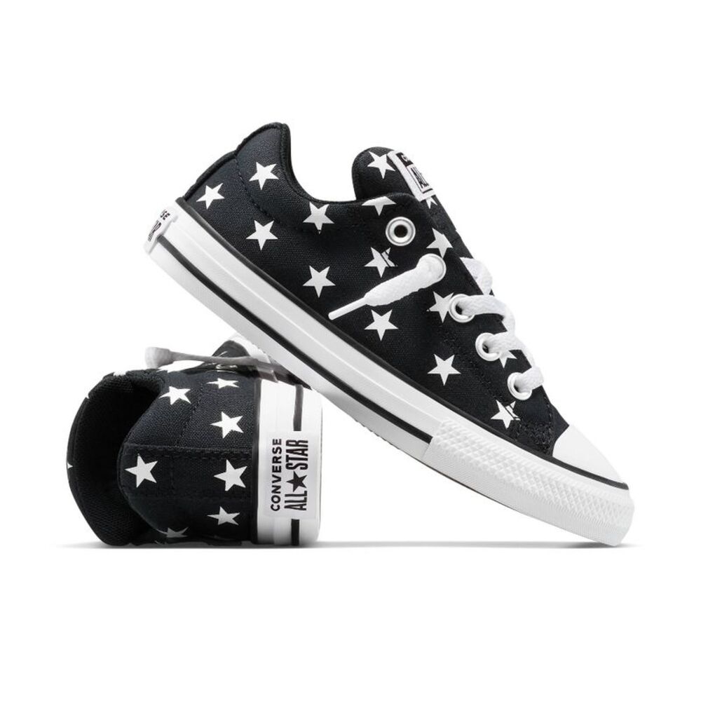 Converse Kids' Street Ox Low Top Sneakers - Black Stars 6